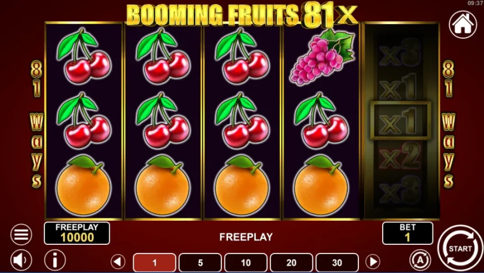 Booming Fruits 81x — screenshot 1