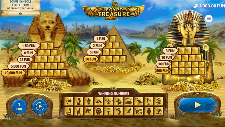 Egyptian Treasure — Slots by 7777 gaming