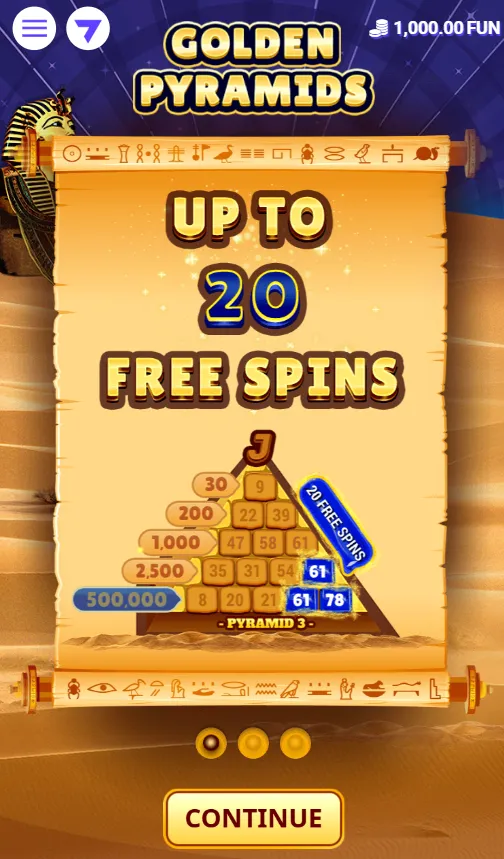 Golden Pyramids — Slots by 7777 gaming