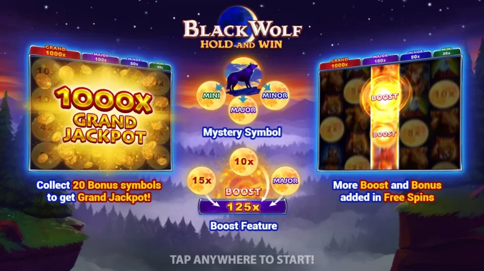 Black Wolf — Slots by 3 Oaks Gaming