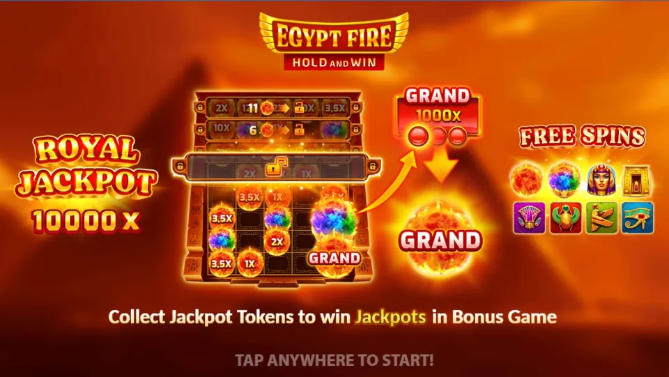 Egypt Fire — Slots by 3 Oaks Gaming