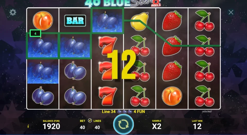 40 Blue Star 6 Reels — screenshot 1