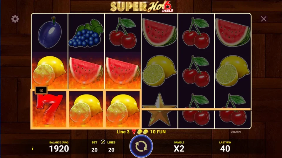 Super Hot 6 Reels — screenshot 2