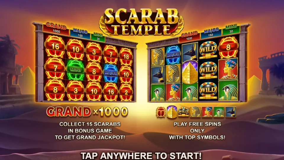 Scarab Temple — Slots by 3 Oaks Gaming