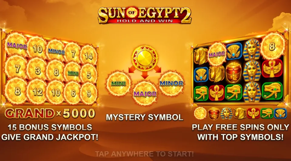 Sun of Egypt 2 — Slots by 3 Oaks Gaming