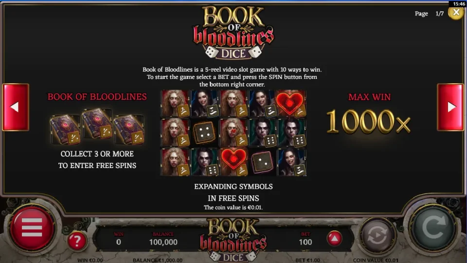 Book of Bloodlines Dice — screenshot 2