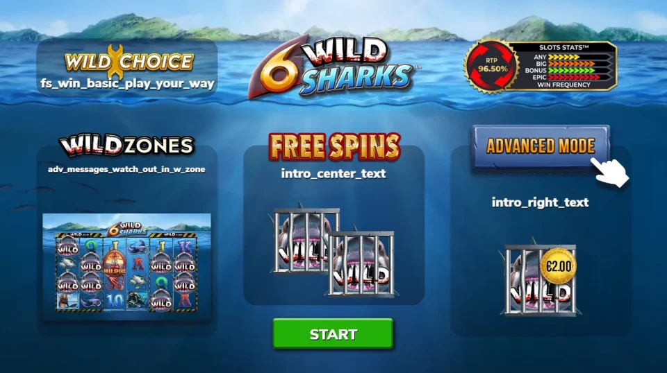 6 Wild Sharks — Slots by 4ThePlayer