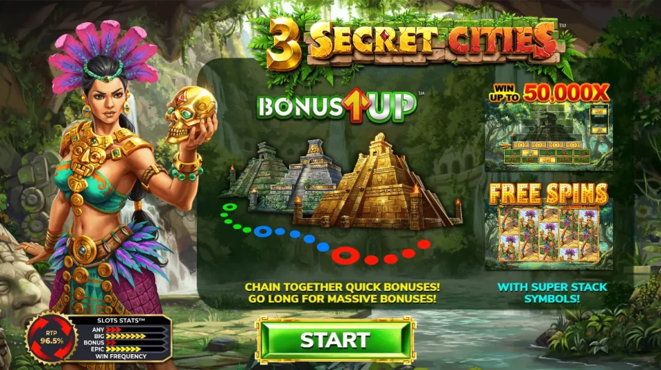 3 Secret Cities — Slots by 4ThePlayer