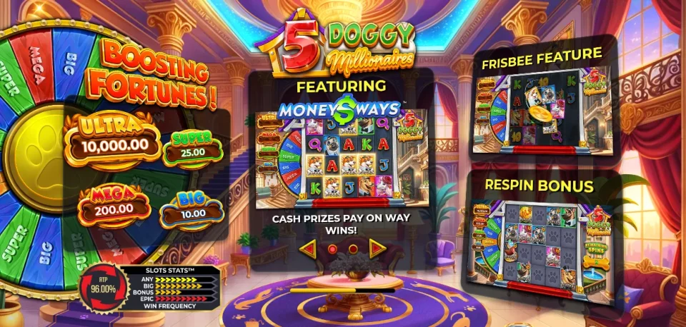 5 Doggy Millionaires — Slots by 4ThePlayer