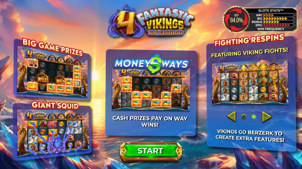 4 Fantastic Vikings Go Fishing — Slots by 4ThePlayer