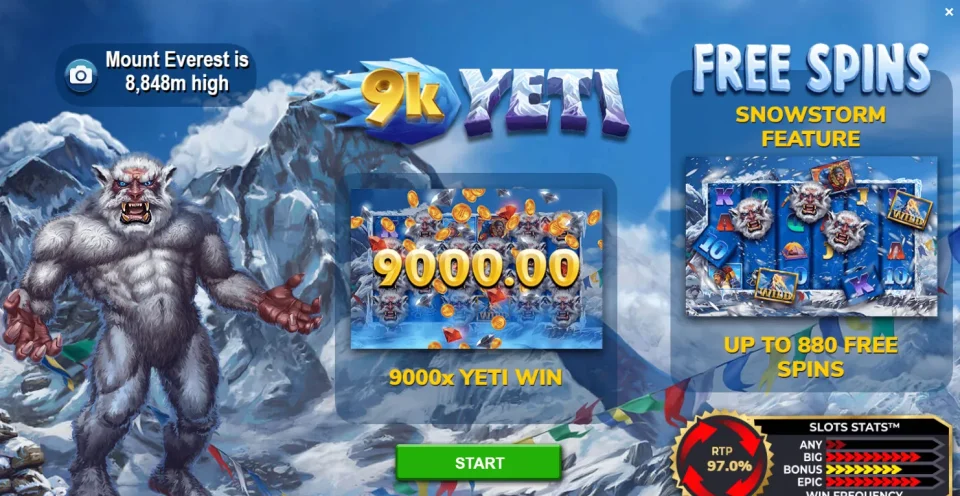 9K Yeti — Slots by 4ThePlayer