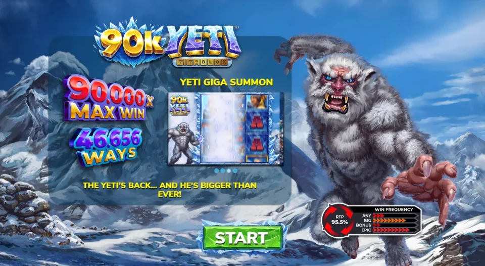 90K Yeti Gigablox — Slots by 4ThePlayer