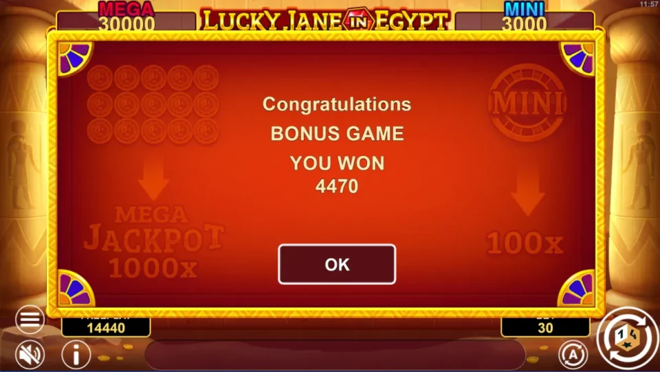 Lucky Jane in Egypt Hold & Win — screenshot 8