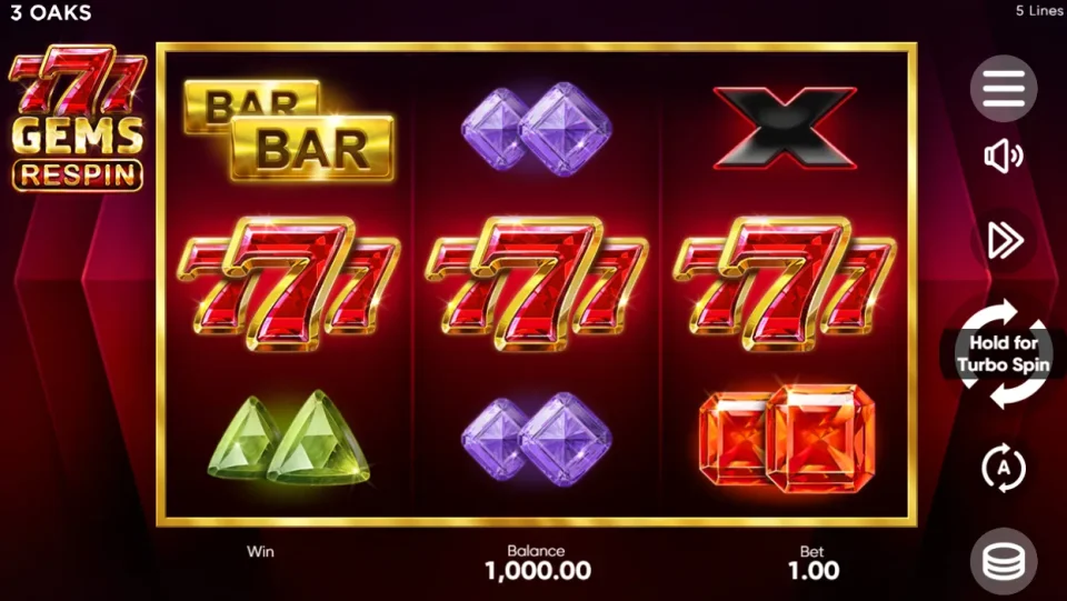 777 Gems Respin — screenshot 1