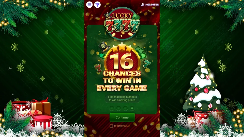 Lucky 7777 Christmas — screenshot 1