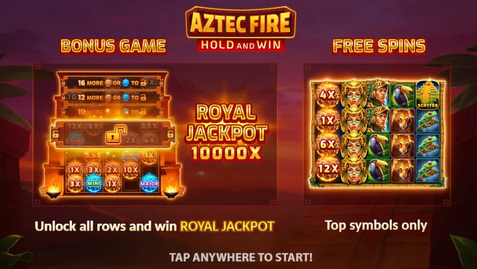 Aztec Fire: Hold and Win — Slots by 3 Oaks Gaming