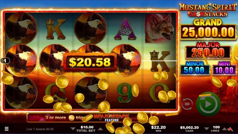Mustang Spirit Cash Stacks — screenshot 2