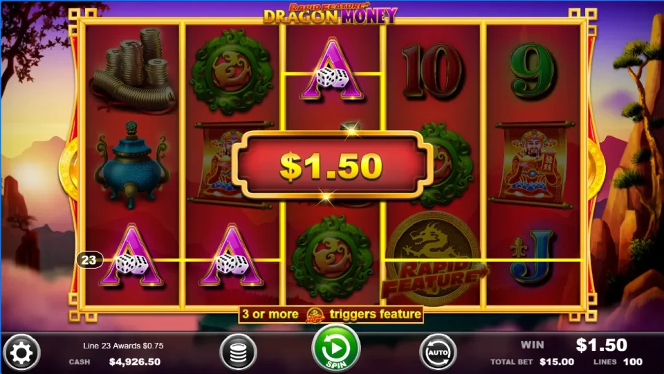 Rapid Feature Dragon Money — screenshot 2