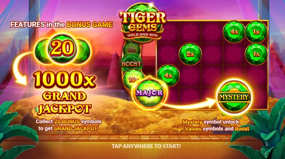 Tiger Gems — Slots by 3 Oaks Gaming