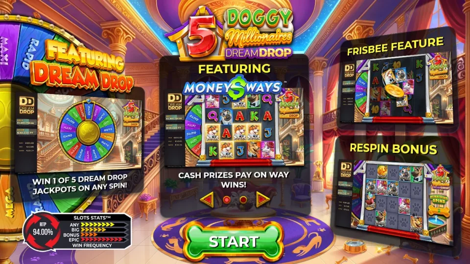 Doggy Millionaires Dream Drop — Slots by 4ThePlayer