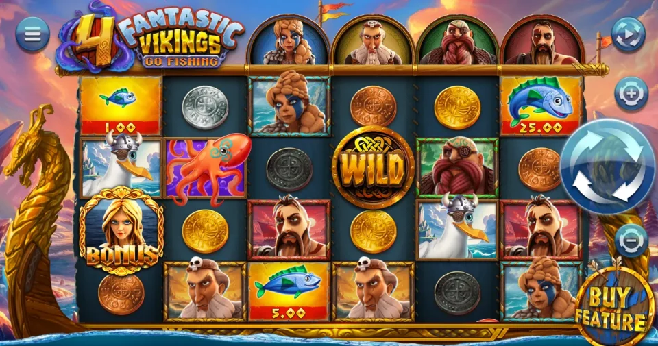 4 Fantastic Vikings Go Fishing — screenshot 1