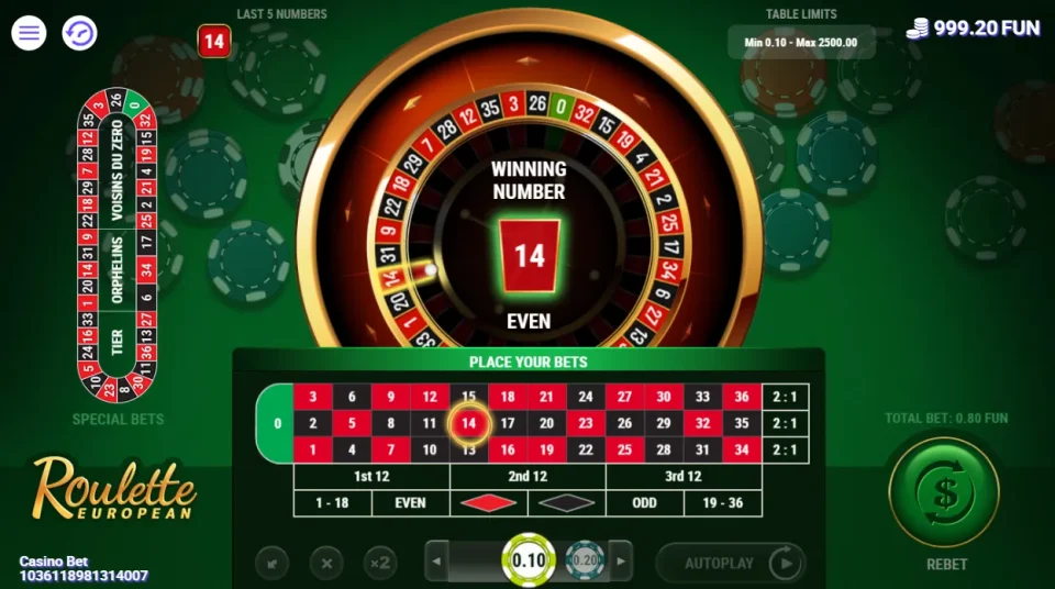 Roulette European — screenshot 2