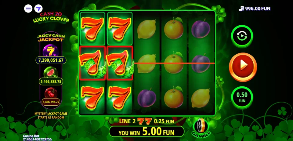 Cash 20 Lucky Clover — screenshot 2
