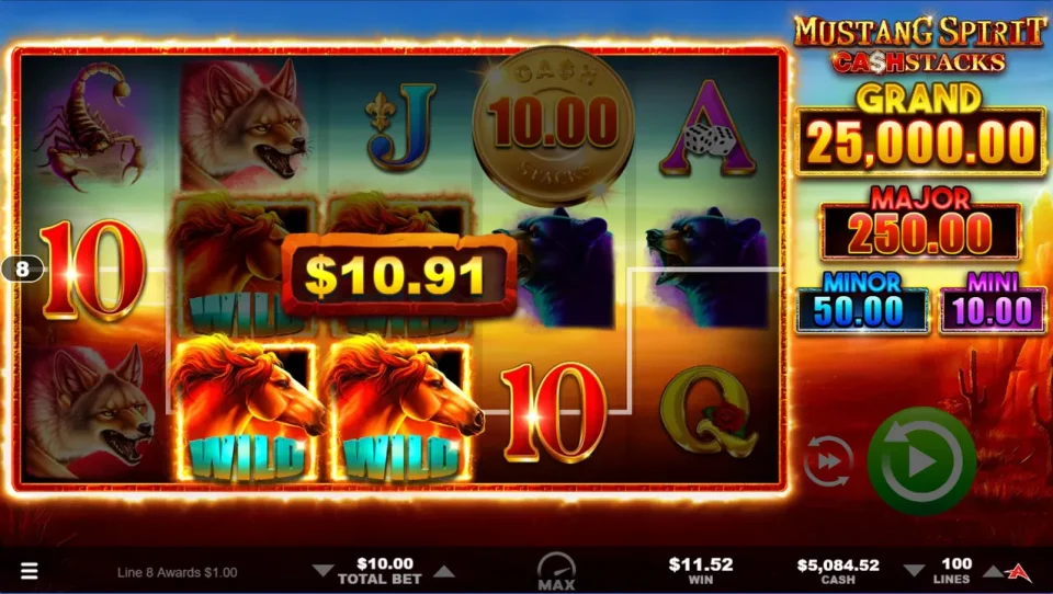 Mustang Spirit Cash Stacks — screenshot 3