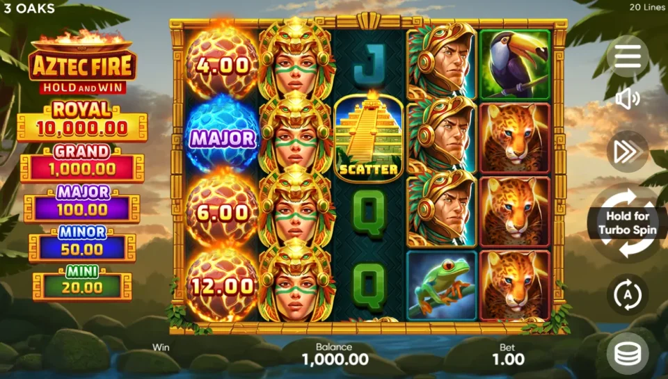 Aztec Fire: Hold and Win — screenshot 1
