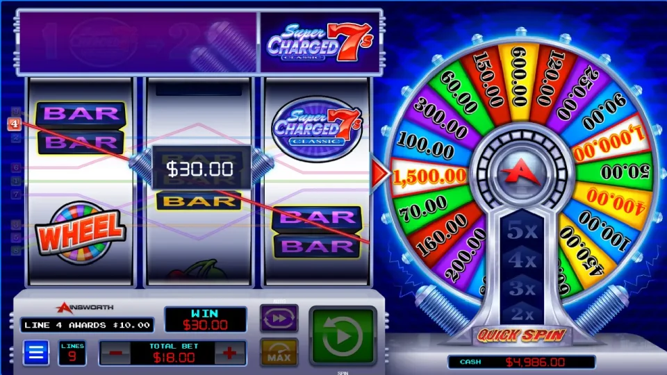 Super Charged 7s Classic Slot — screenshot 3