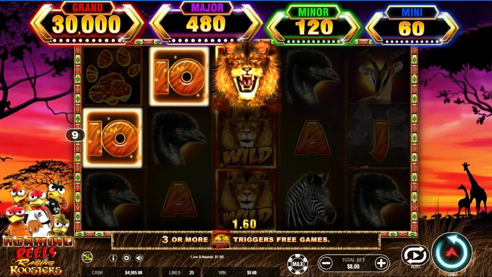 Roaming Reels Raging Roosters — screenshot 2