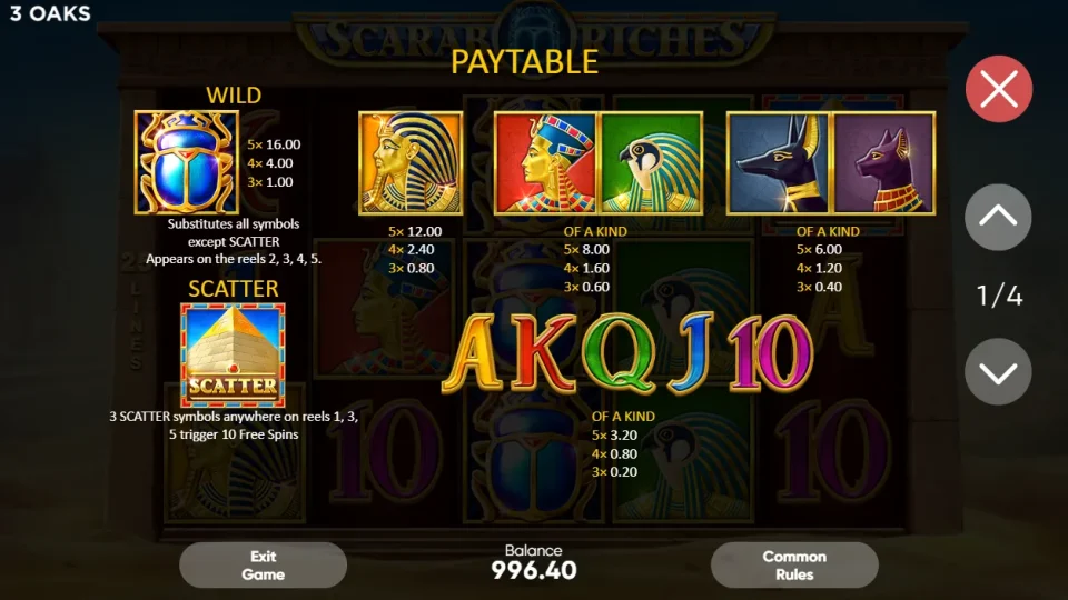 Scarab Riches — screenshot 2