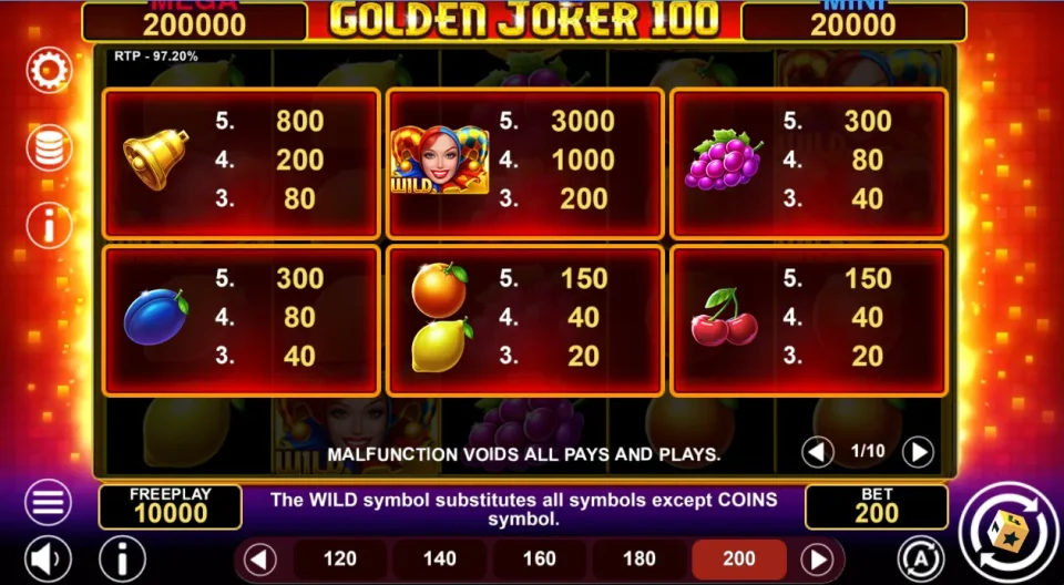 Golden Joker 100 Hold and Win — screenshot 2
