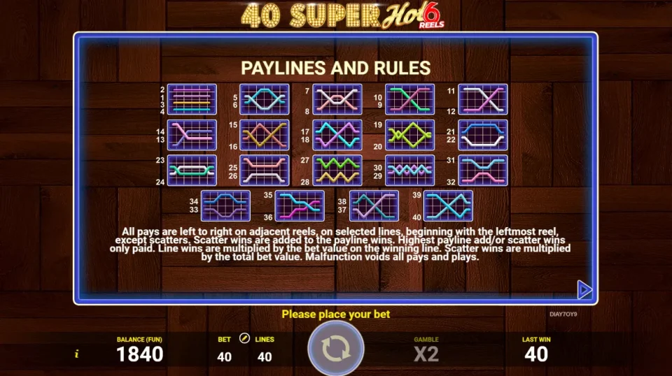 40 Super Hot 6 — screenshot 1