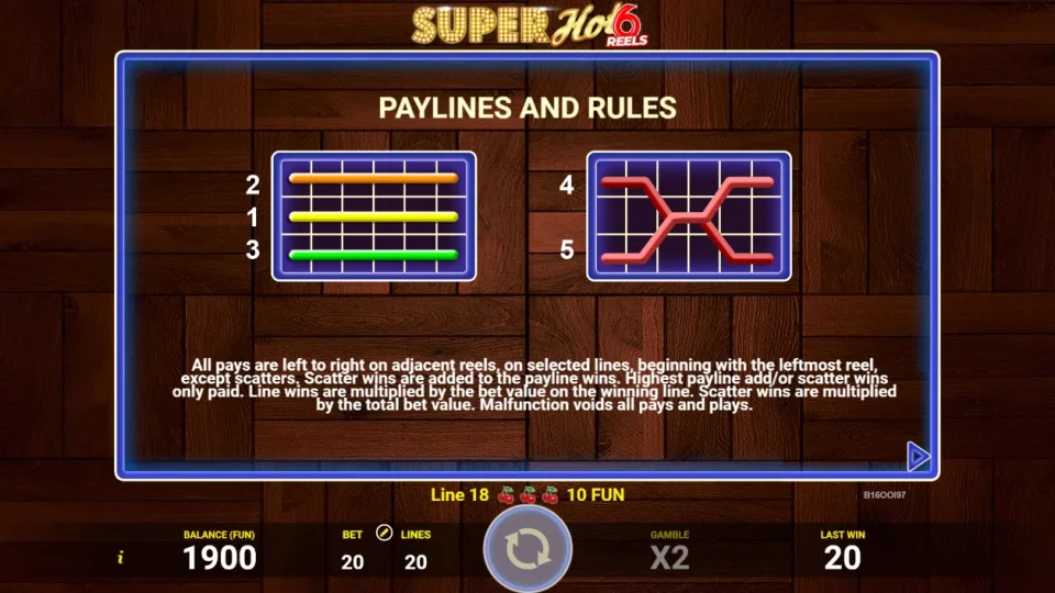 Super Hot 6 Reels — screenshot 1