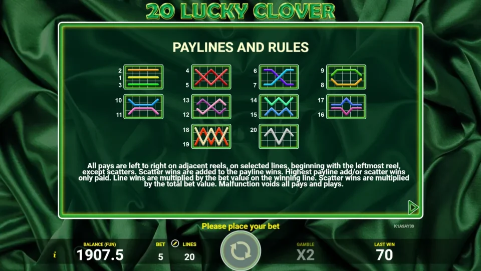20 Lucky Clover — screenshot 2
