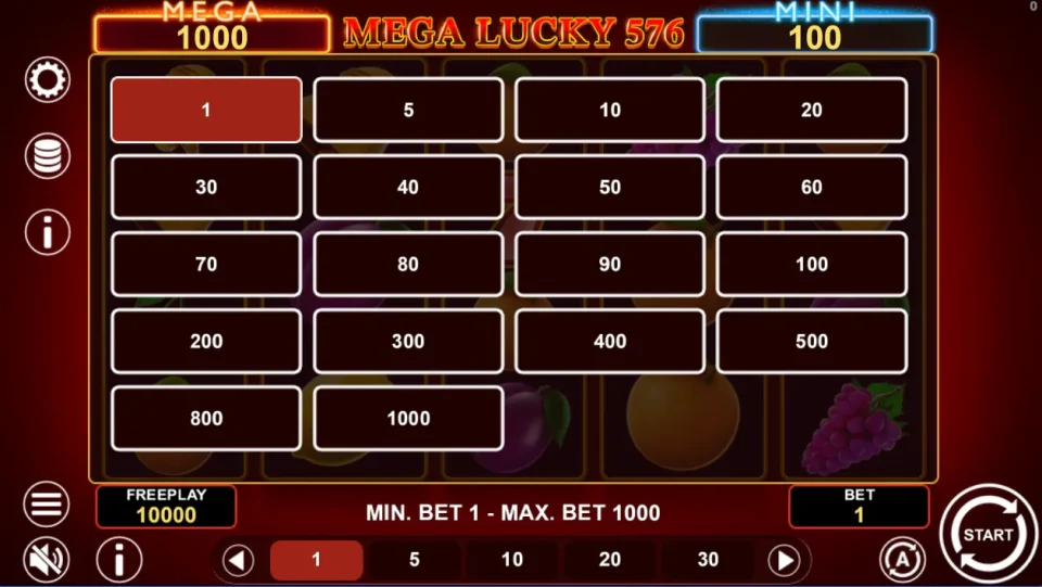 Mega Lucky 576 — screenshot 1