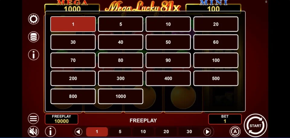 Mega Lucky 81x — screenshot 1