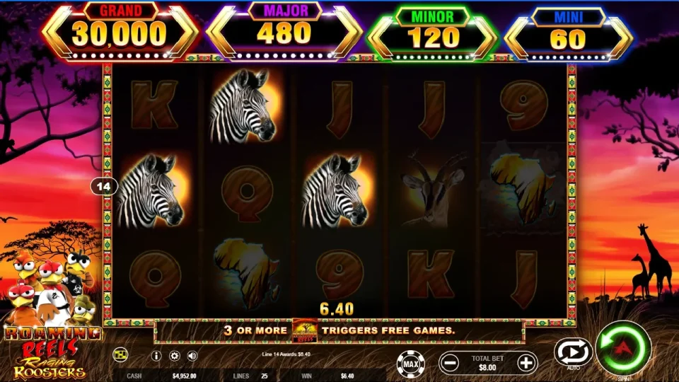 Roaming Reels Raging Roosters — screenshot 1