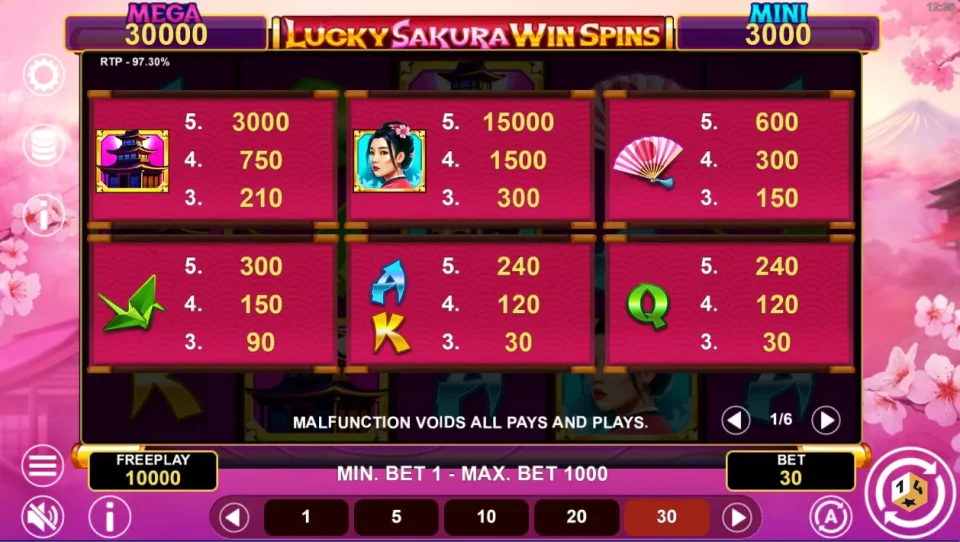 Lucky Sakura Win Spins — screenshot 2