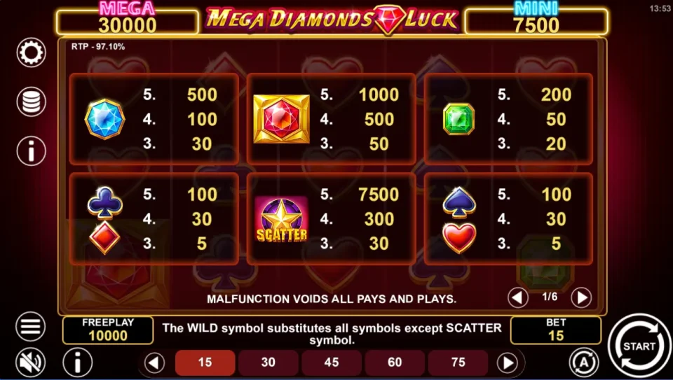 Mega Diamonds Luck — screenshot 2