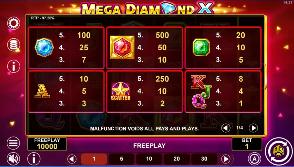Mega Diamond X — screenshot 2
