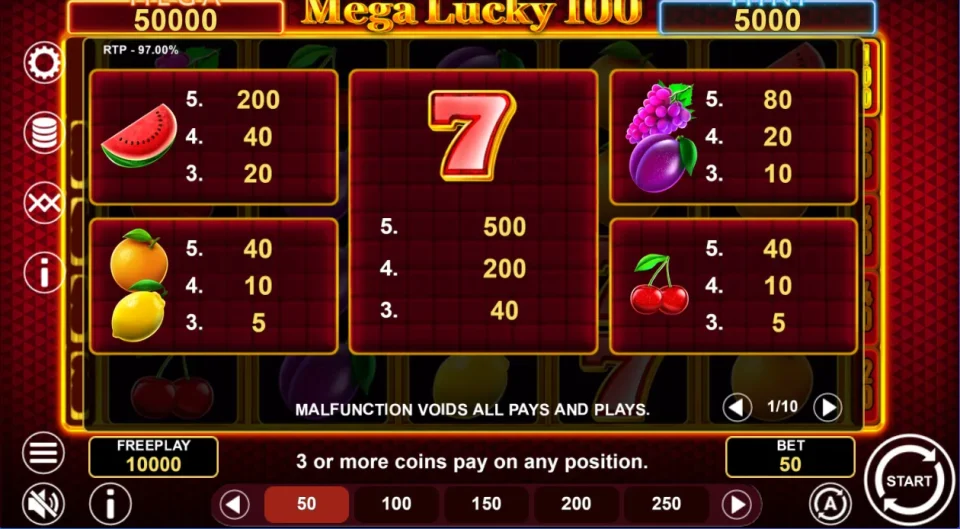 Mega Lucky 100 — screenshot 3