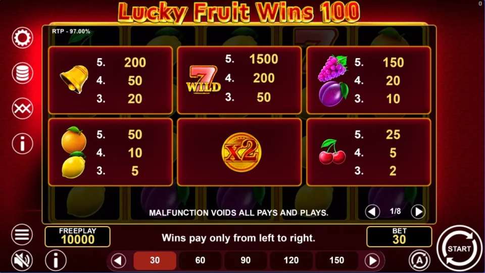 LuckyFruitWins100 — screenshot 3