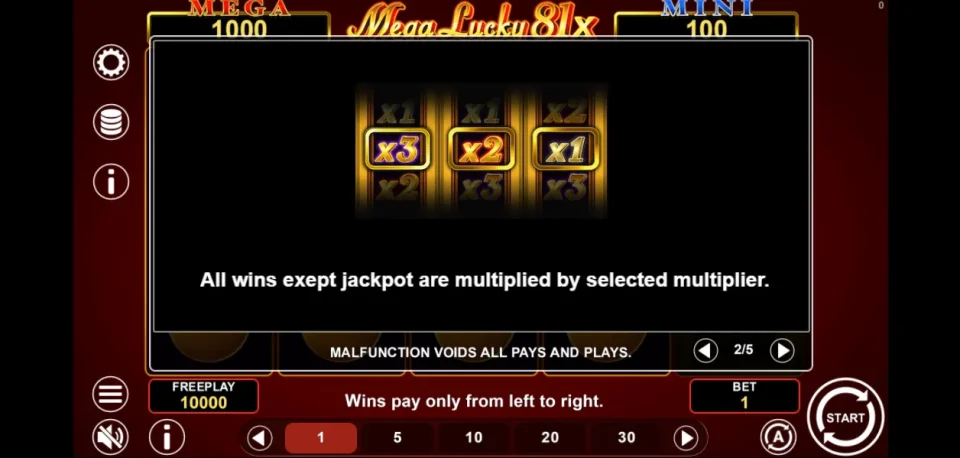 Mega Lucky 81x — screenshot 3