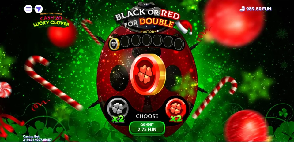 Cash 20 Lucky Clover Christmas — screenshot 2