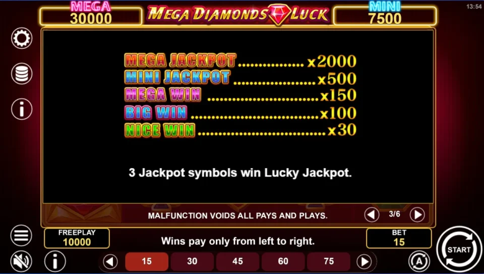 Mega Diamonds Luck — screenshot 4