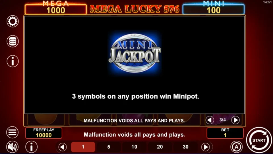 Mega Lucky 576 — screenshot 4