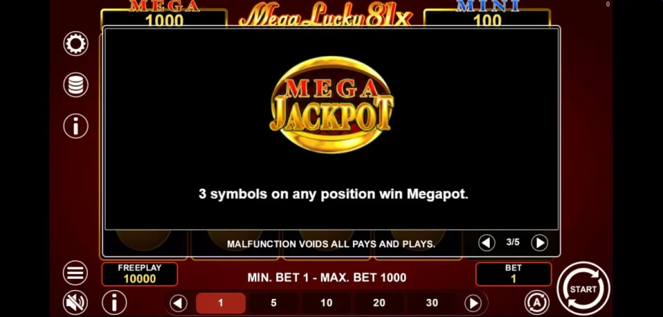 Mega Lucky 81x — screenshot 4