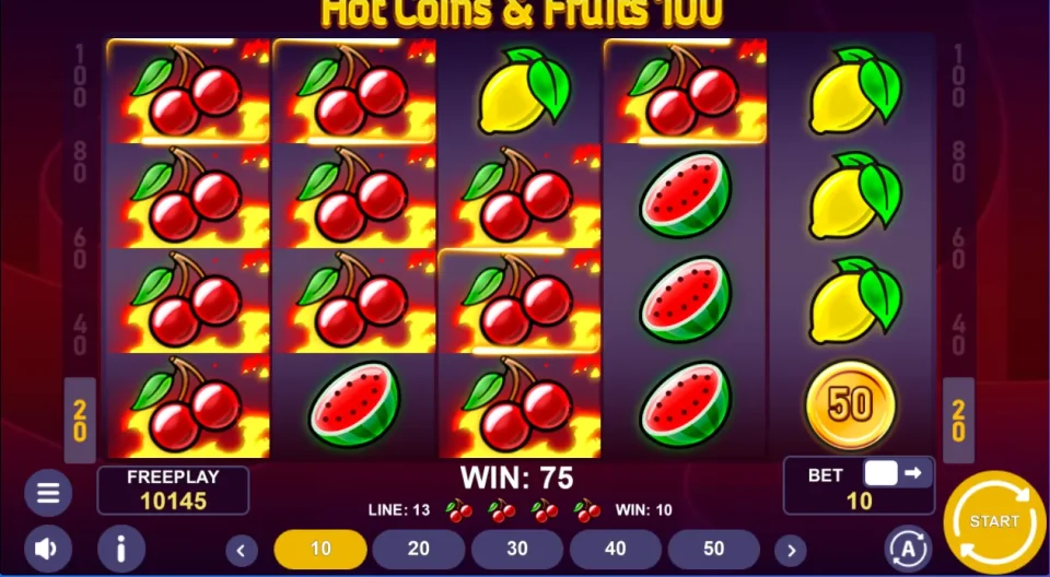 Hot Coins & Fruits 100 — screenshot 5